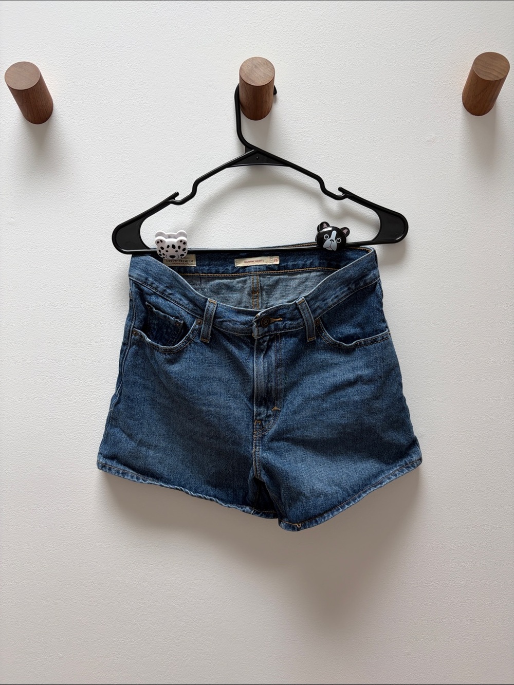 Levi’s 80s Mom High-Rise Dark Blue Denim Women's Shorts